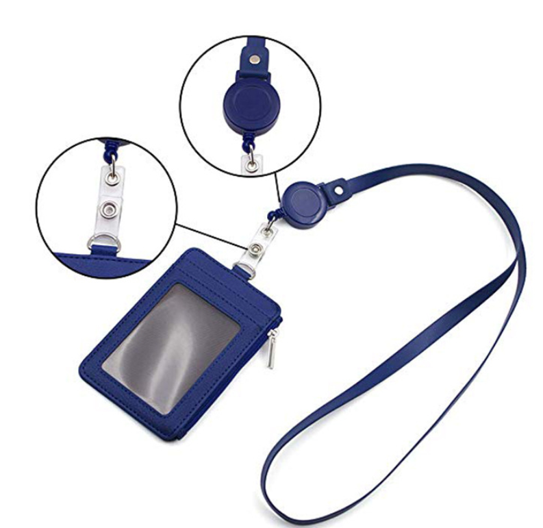 true leather multifuntional lanyard