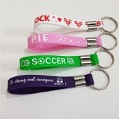 Customized Silicone Wristband Keychain